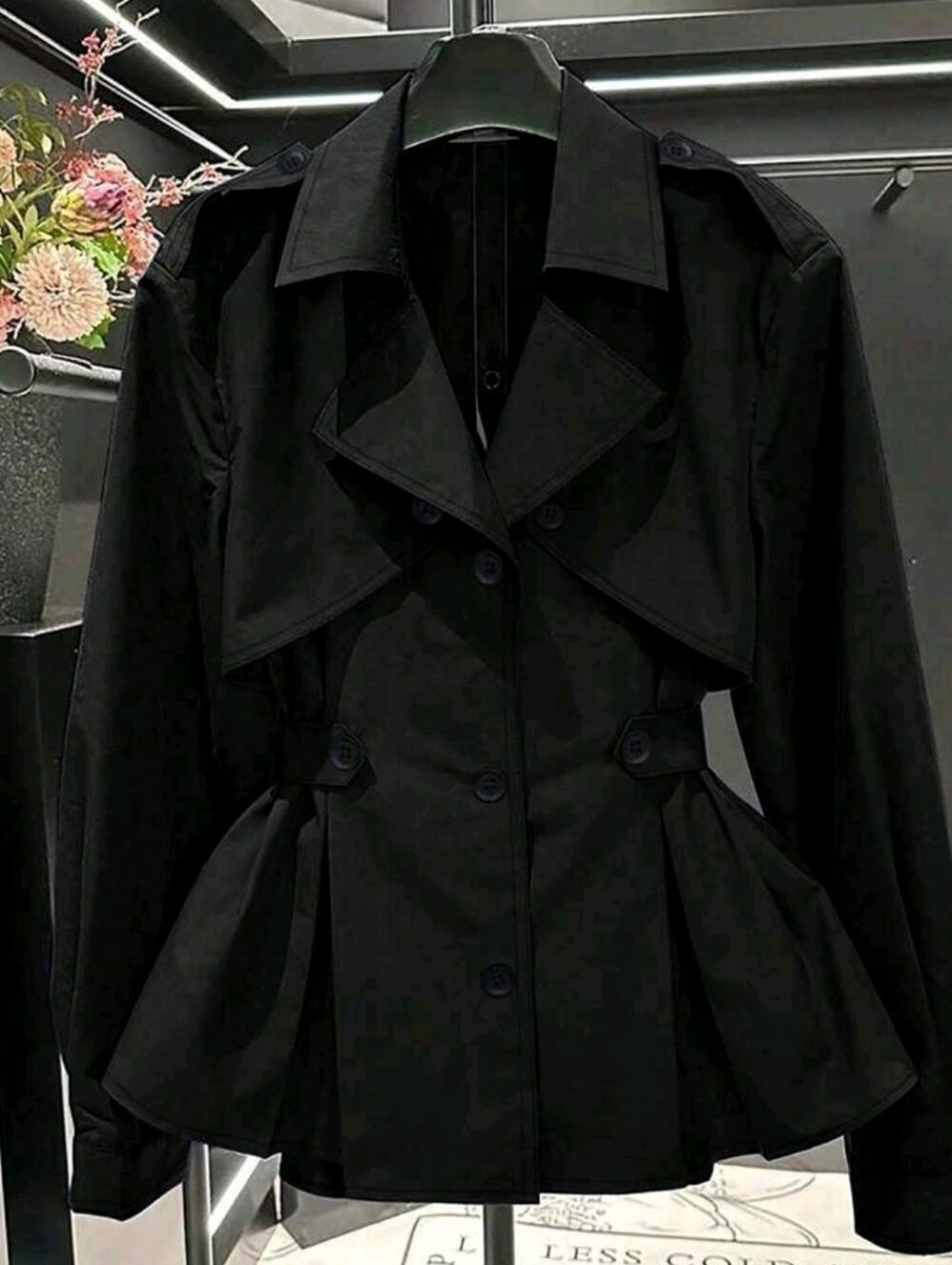 Women's Fashionable Casual Waist Cinched Trench Coat